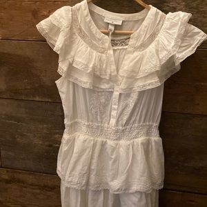 LoveShackFancy white cotton dress
